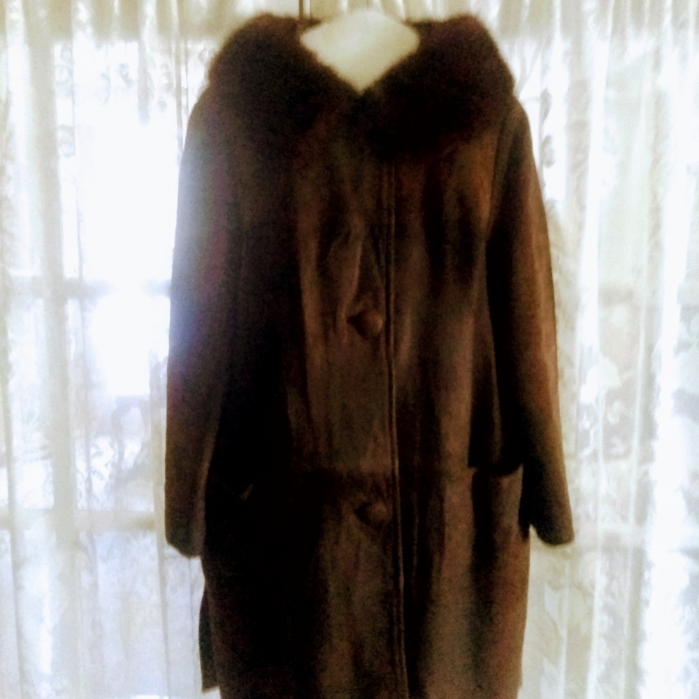 Vintage suede coat